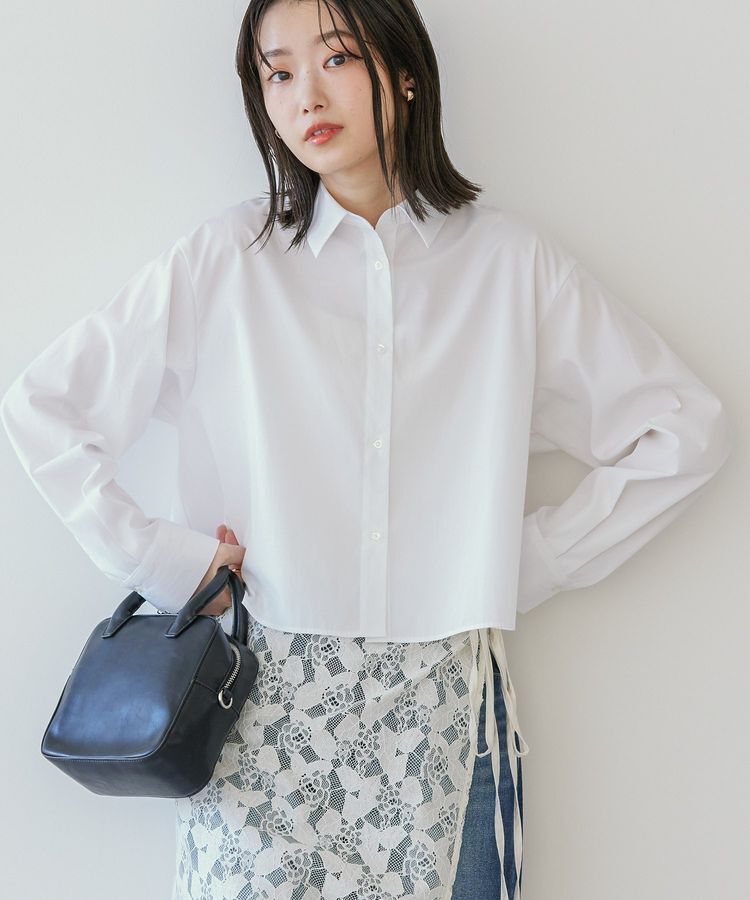 AMERICAN HOLIC「クロップドシャツ」|シャツ・ブラウス|Off White