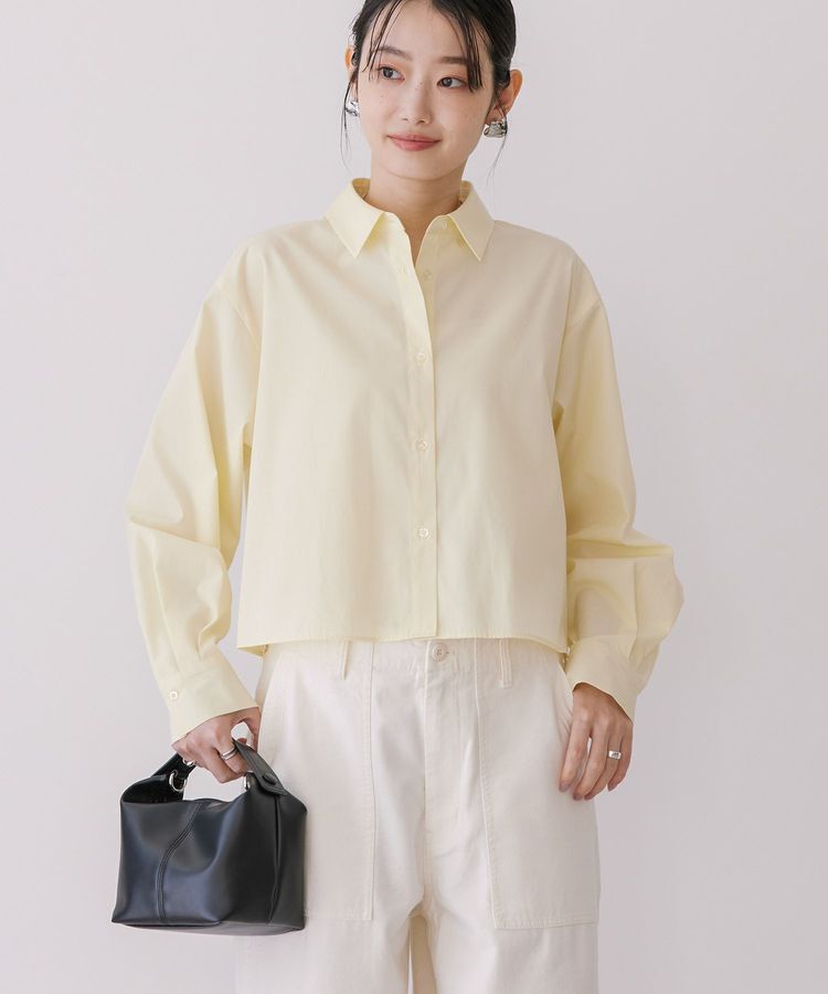 AMERICAN HOLIC「クロップドシャツ」|シャツ・ブラウス|Yellow