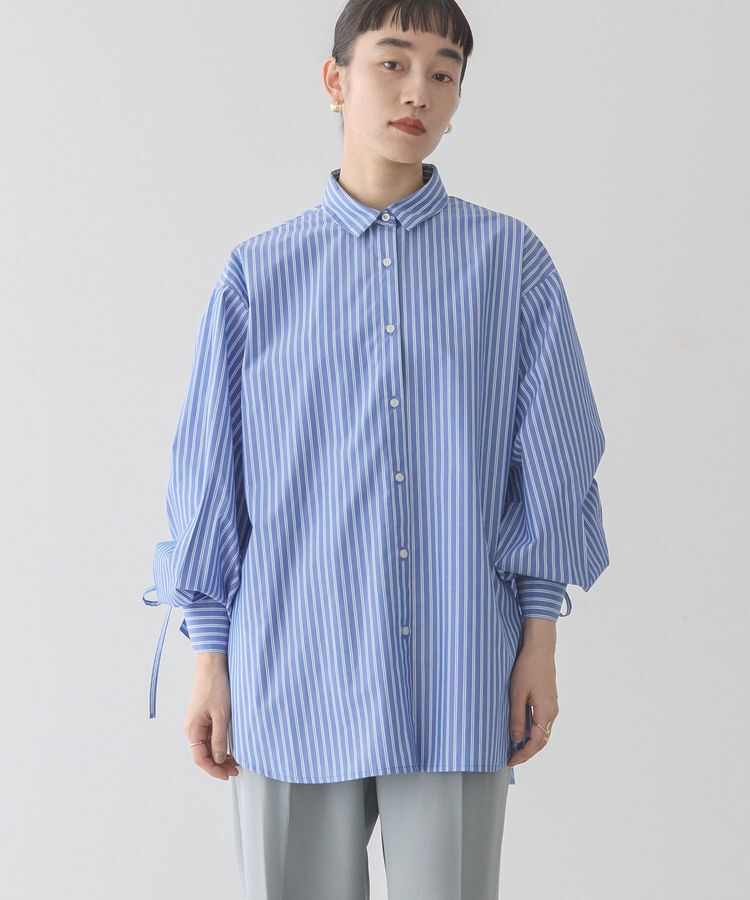 AMERICAN HOLIC「イージーケアバックギャザーリボンシャツ」|シャツ・ブラウス|