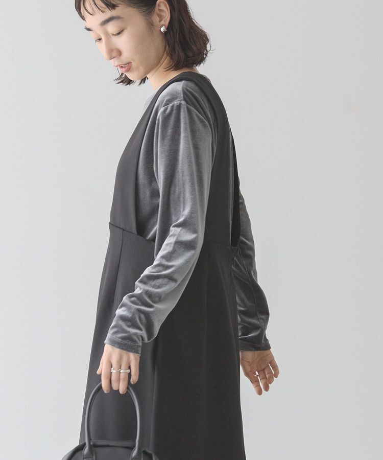 AMERICAN HOLIC「ベロアクルーネックカットプルオーバー」|Tシャツ・カットソー|