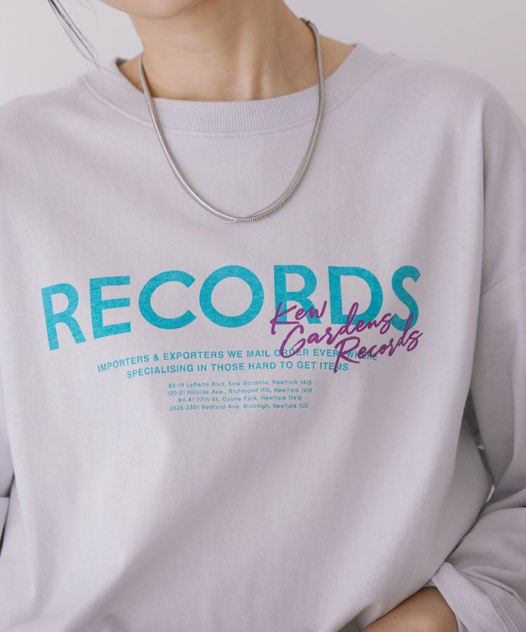 AMERICAN HOLIC「RECORDSロングTシャツ/チュニック」|Tシャツ・カットソー|
