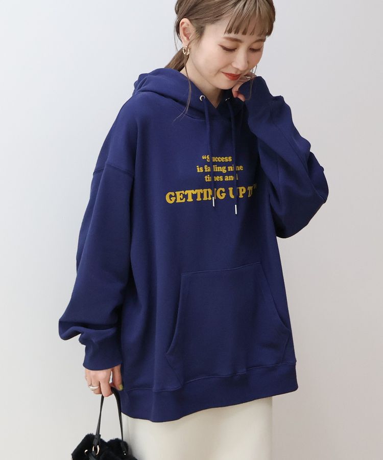 AMERICAN HOLIC「フロッキーロゴプリント裏毛パーカー」|スウェット・ジャージ|