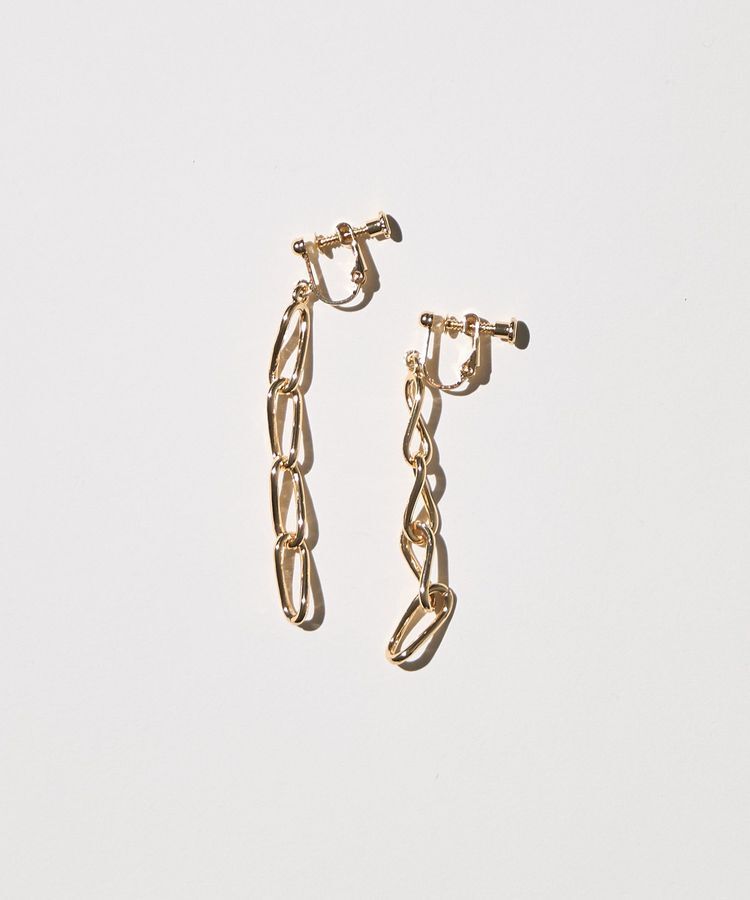 AMERICAN HOLIC「チェーンモチーフイヤリング」|イヤリング|Gold