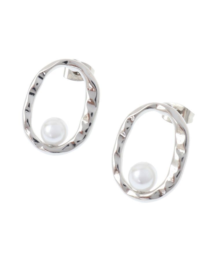 AMERICAN HOLIC「オーバルパールピアス」|ピアス|