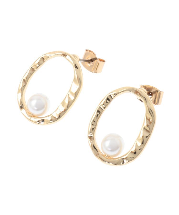 AMERICAN HOLIC「オーバルパールピアス」|ピアス|