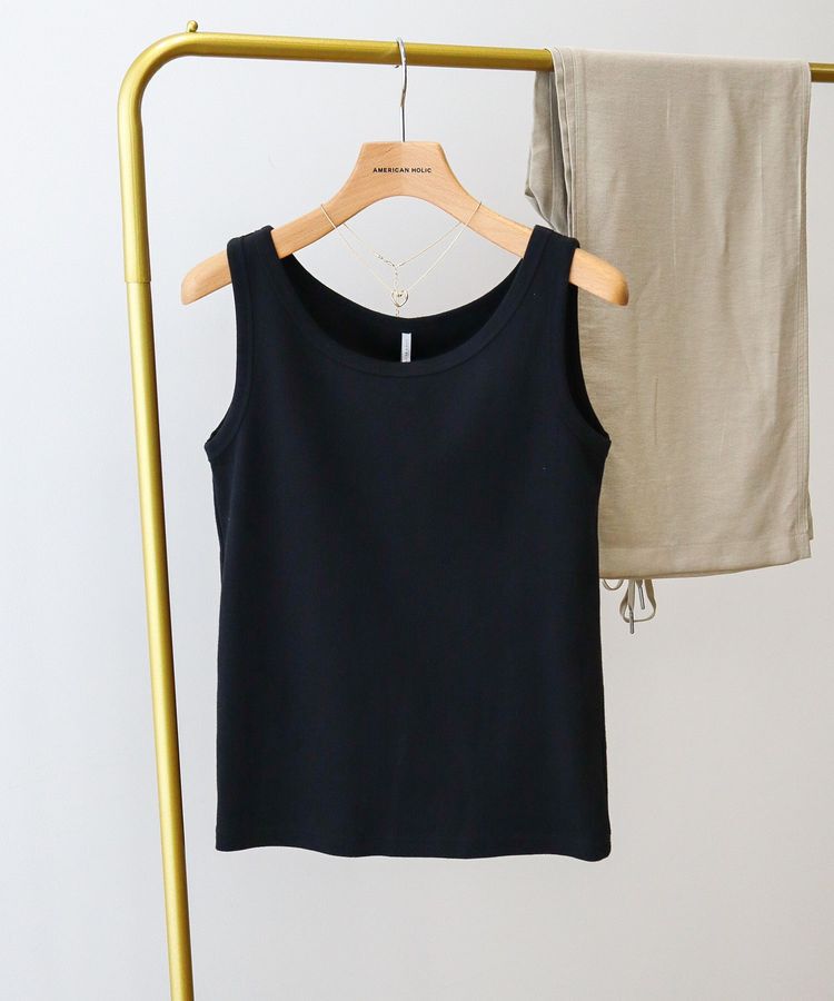 AMERICAN HOLIC「抗菌防臭テレコタンクトップ」|インナー|