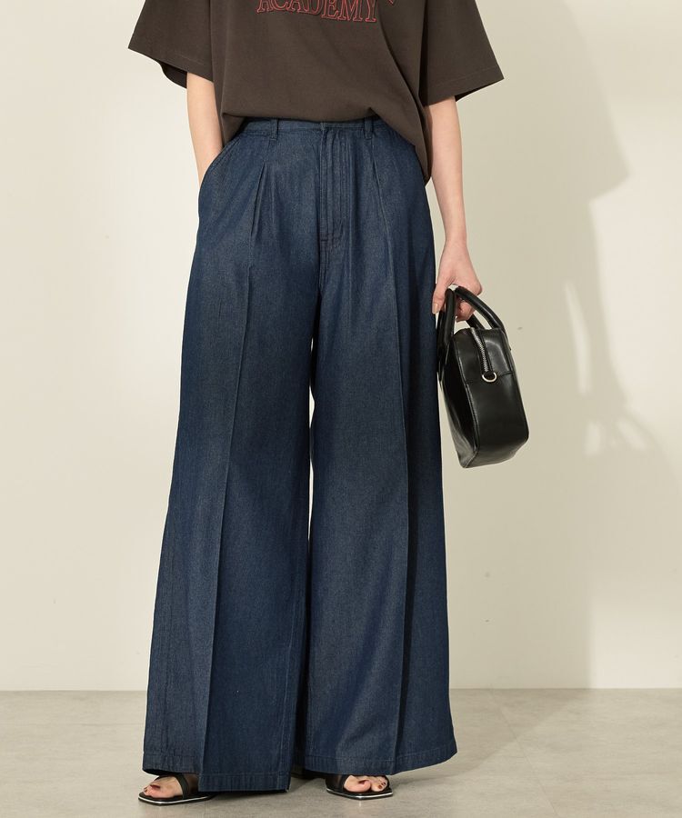 AMERICAN HOLIC「ライトオンススーパーワイドデニム」|デニム|Indigo