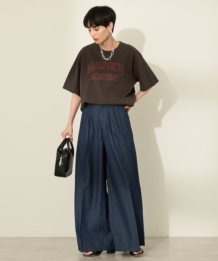 AMERICAN HOLIC「ライトオンススーパーワイドデニム」|デニム|