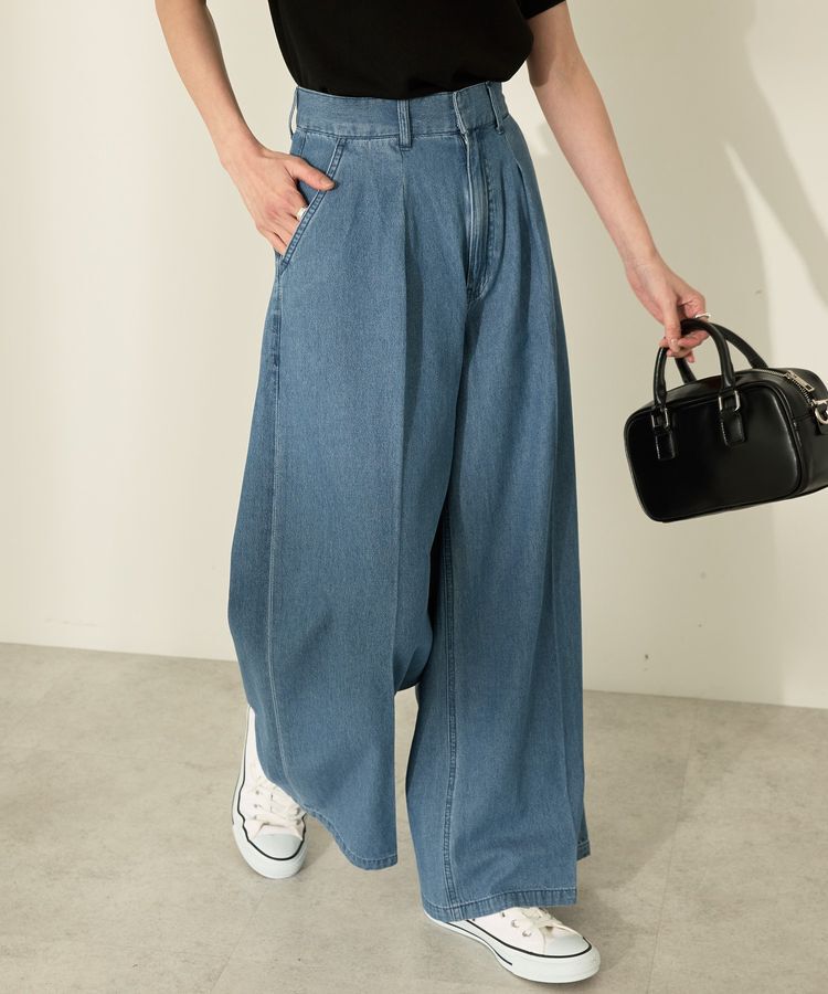 AMERICAN HOLIC「ライトオンススーパーワイドデニム」|デニム|
