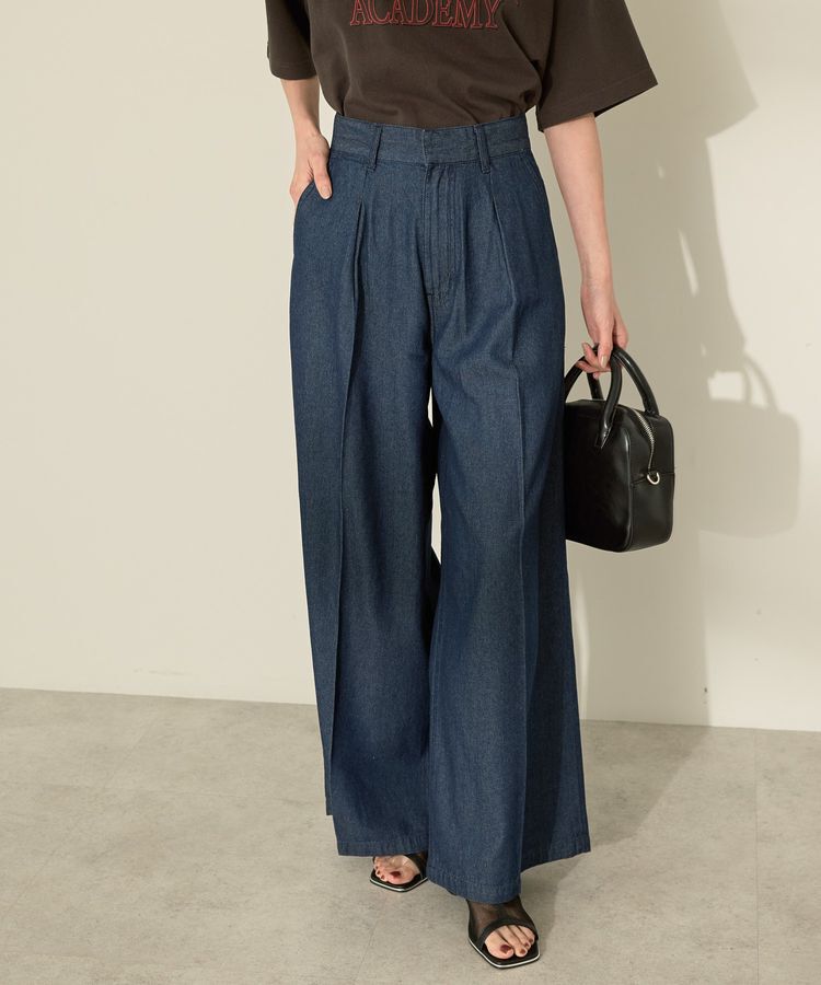 AMERICAN HOLIC「ライトオンススーパーワイドデニム」|デニム|