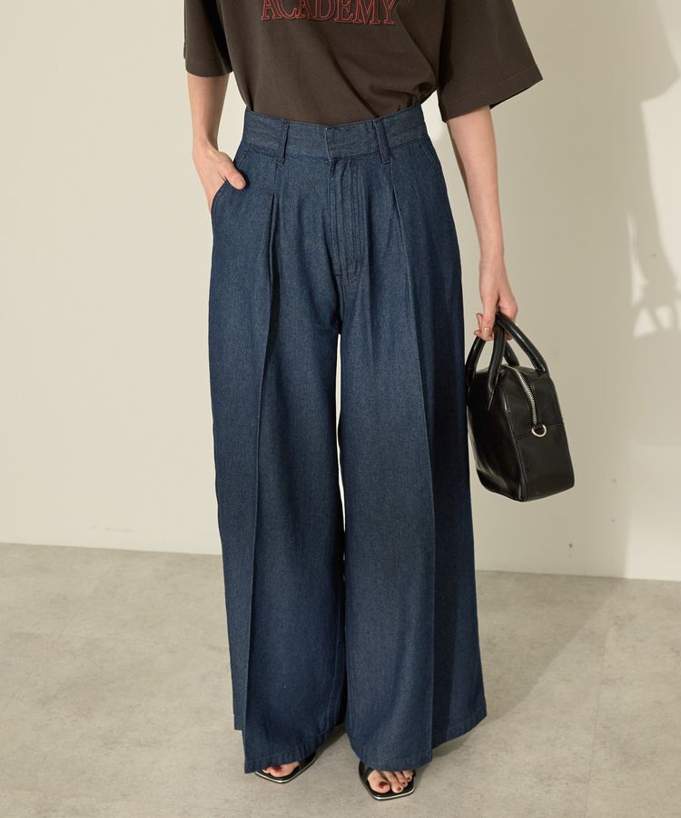 AMERICAN HOLIC「ライトオンススーパーワイドデニム」|デニム|