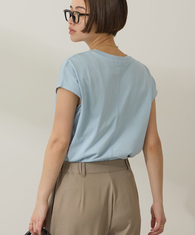 AMERICAN HOLIC「きれいめフレンチスリーブコットンプルオーバー」|Tシャツ・カットソー|