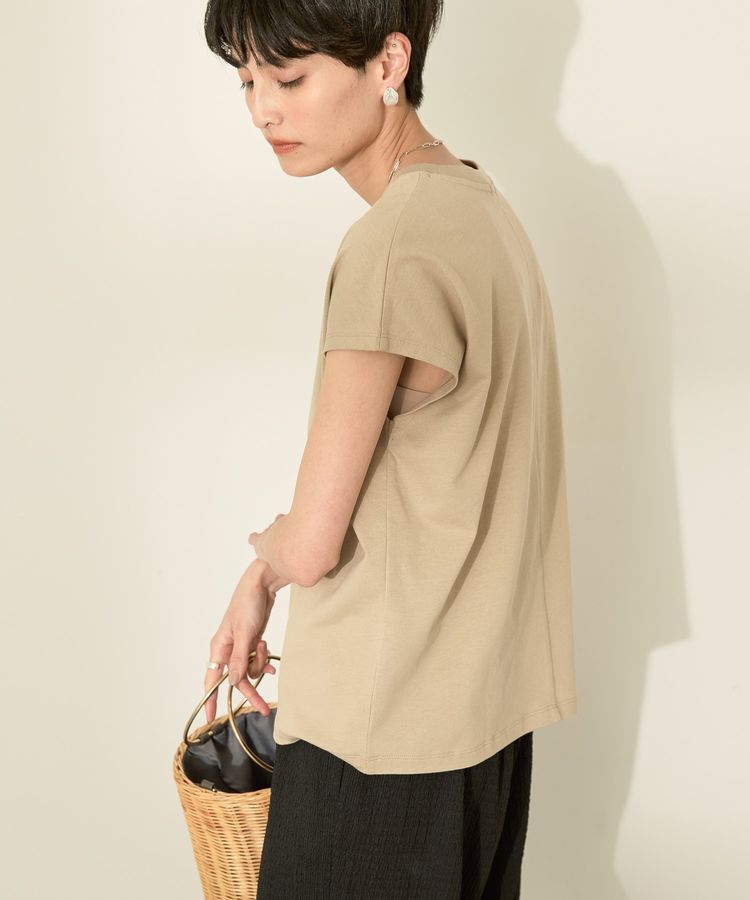 AMERICAN HOLIC「きれいめフレンチスリーブコットンプルオーバー」|Tシャツ・カットソー|