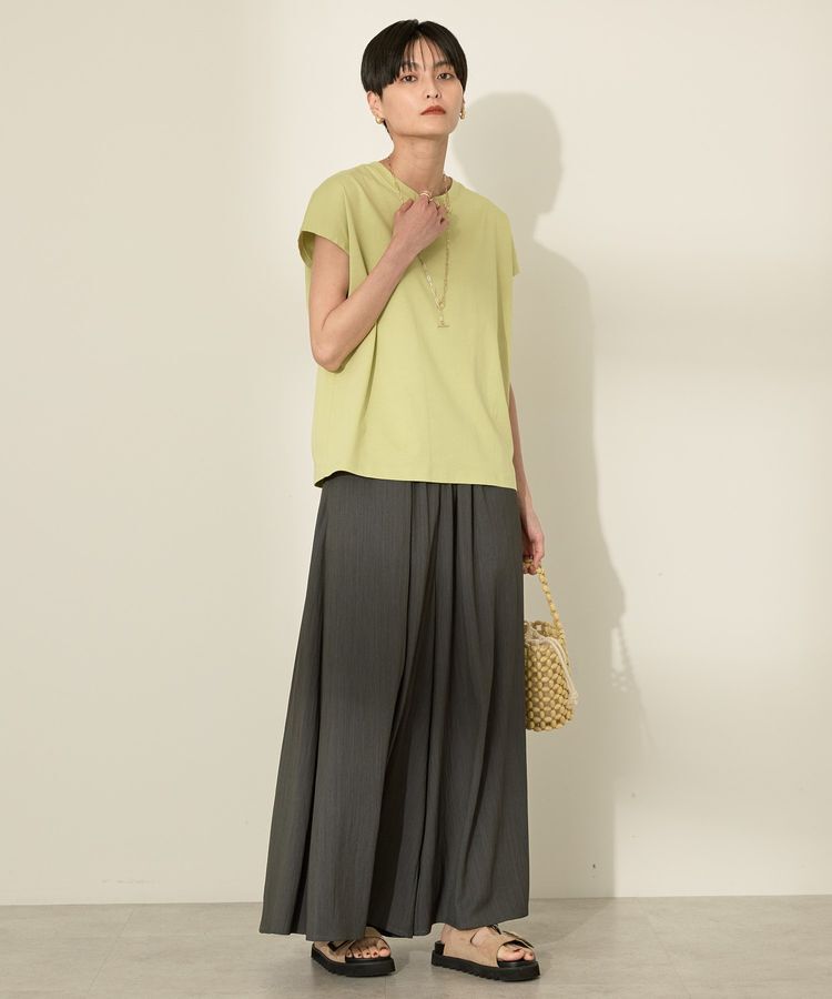 AMERICAN HOLIC「きれいめフレンチスリーブコットンプルオーバー」|Tシャツ・カットソー|