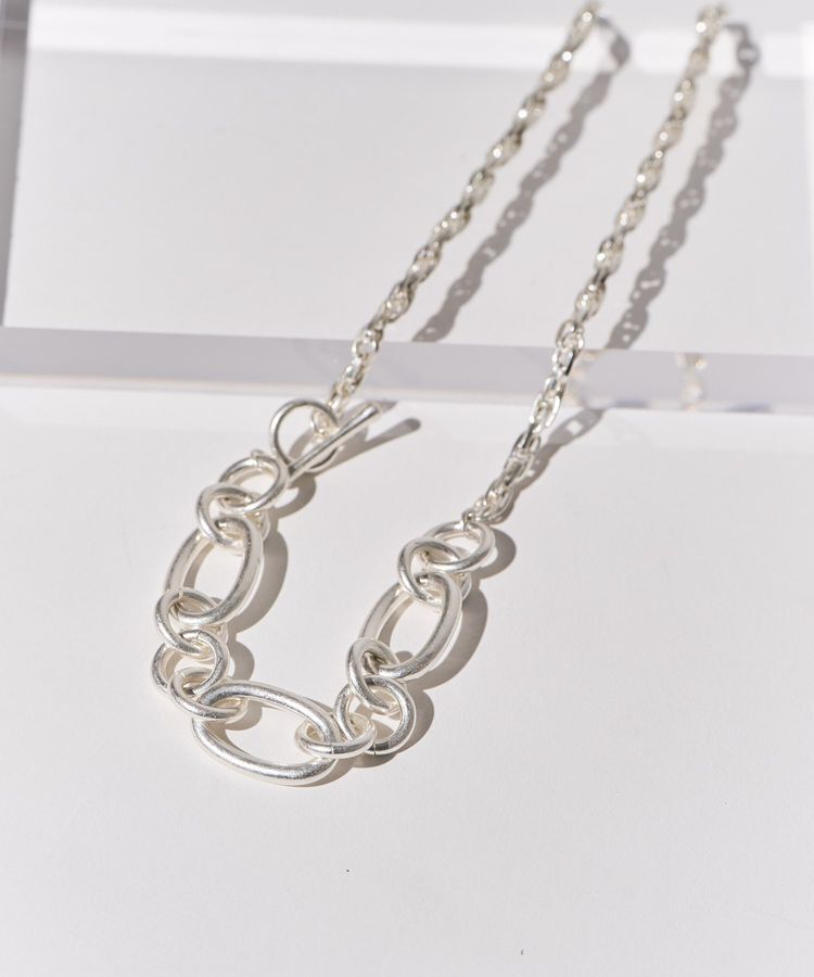 AMERICAN HOLIC「切替チェーンマンテルネックレス」|ネックレス|Silver