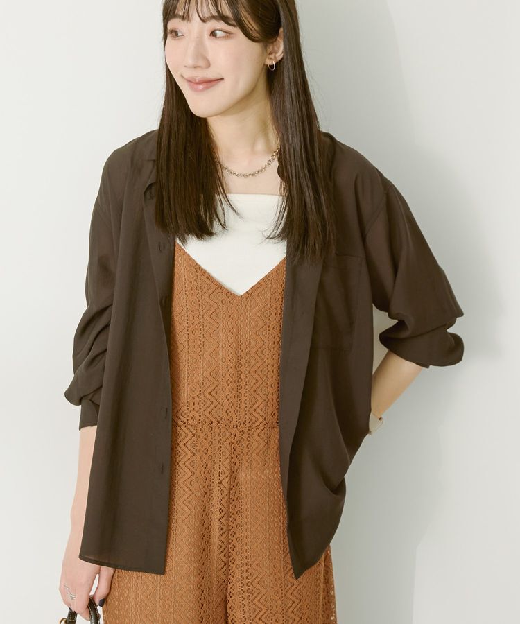 AMERICAN HOLIC「シアーボイルオーバーシルエットシャツ」|シャツ・ブラウス|