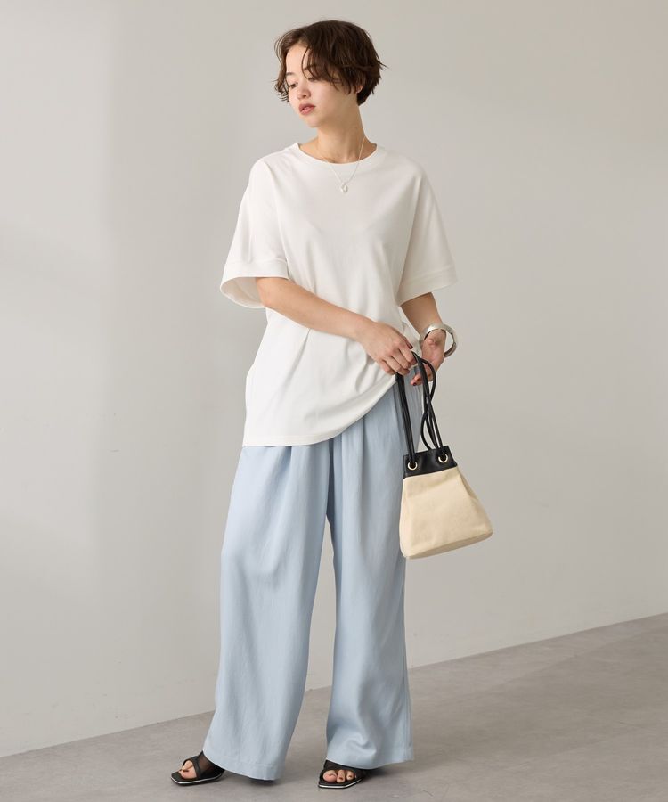 AMERICAN HOLIC「接触冷感スムースフレンチスリーブプルオーバー」|Tシャツ・カットソー|