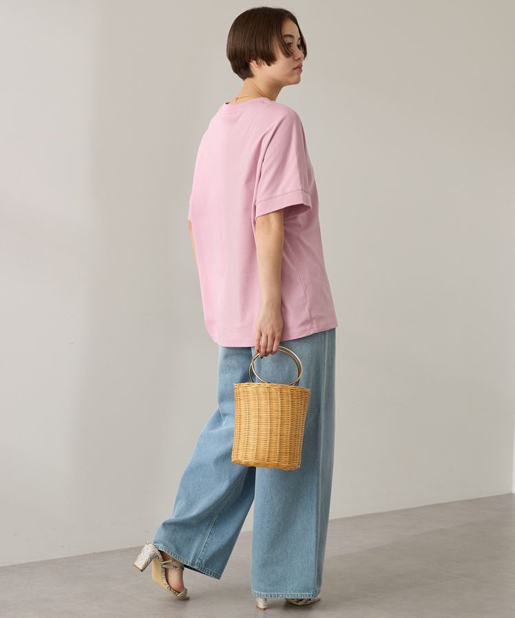 AMERICAN HOLIC「接触冷感スムースフレンチスリーブプルオーバー」|Tシャツ・カットソー|