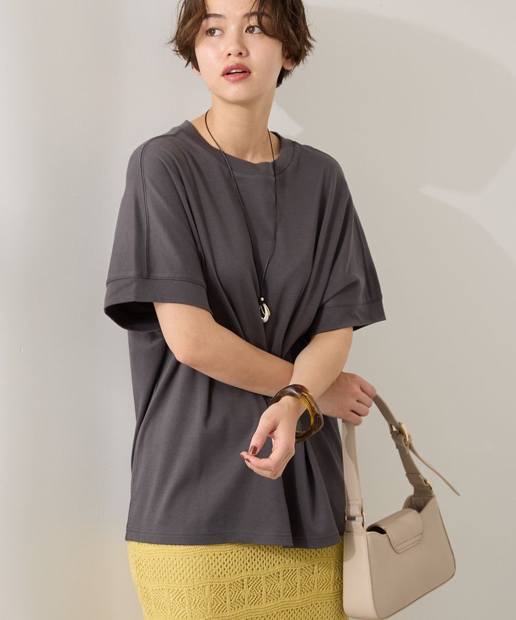 AMERICAN HOLIC「接触冷感スムースフレンチスリーブプルオーバー」|Tシャツ・カットソー|