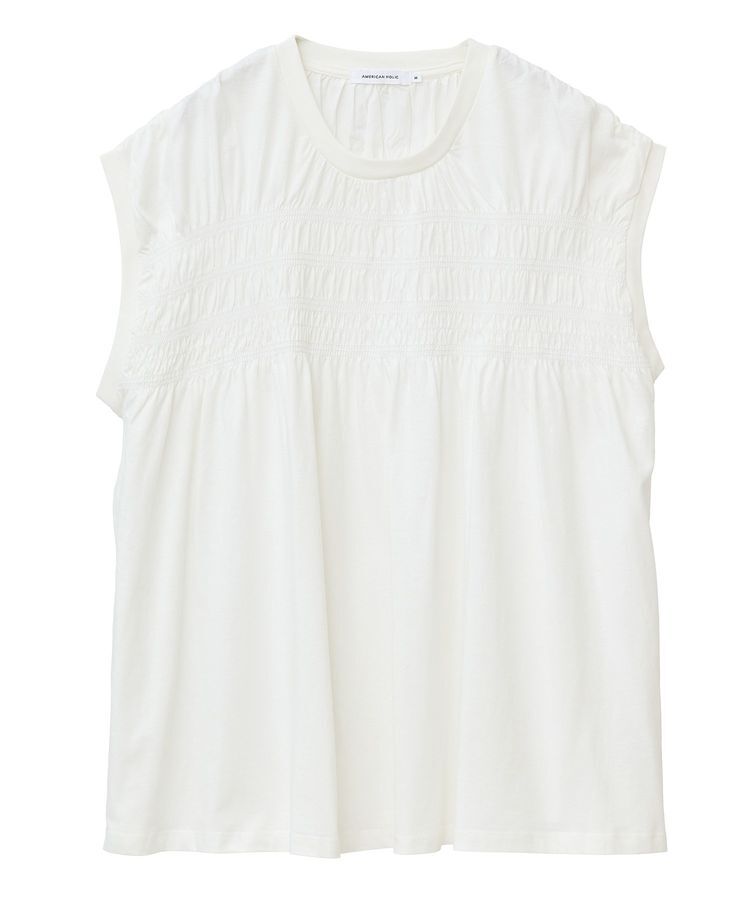 AMERICAN HOLIC「シャーリング半袖フレアプルオーバー」|Tシャツ・カットソー|