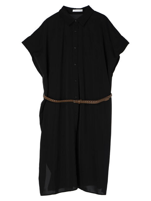 Green Parks「SET2点　合皮ベルト+ミディシャツワンピース」|ワンピース|