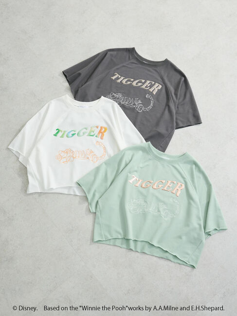 Green Parks「Winnie　the　Pooh/ショート丈プルオーバー」|Tシャツ・カットソー|