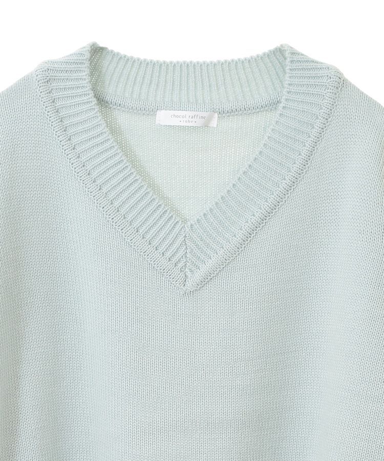 Green Parks「洗える Vネックニットプルオーバー」|ニット・セーター|