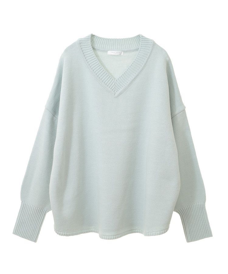 Green Parks「洗える Vネックニットプルオーバー」|ニット・セーター|