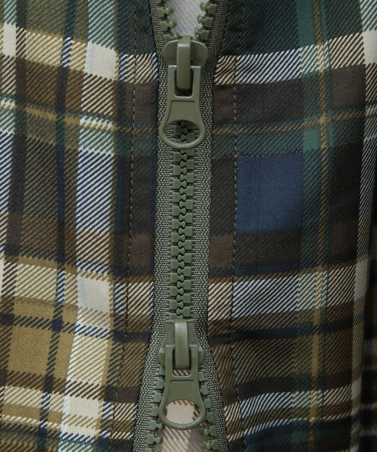 Green Parks「Zip チェックキャミワンピース」|ワンピース|