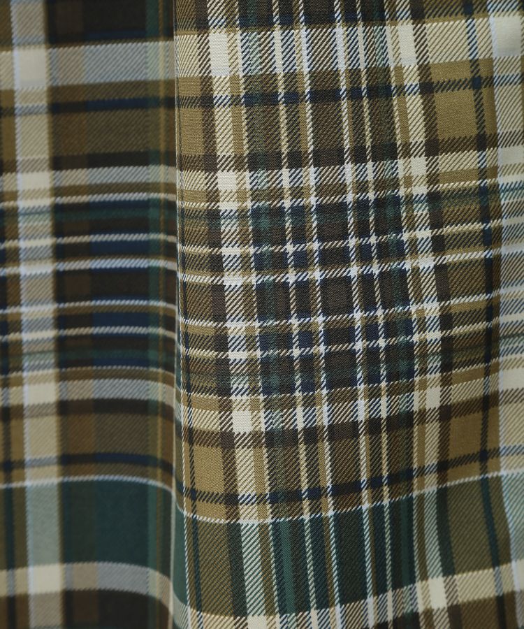 Green Parks「Zip チェックキャミワンピース」|ワンピース|