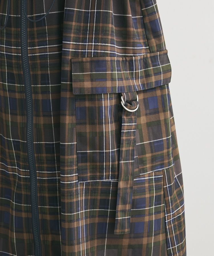 Green Parks「Zip チェックキャミワンピース」|ワンピース|