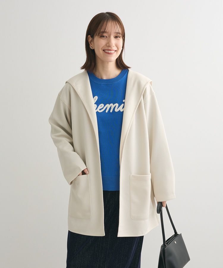 Green Parks「洗える さがら刺しゅうロゴニットプルオーバー」|ニット・セーター|