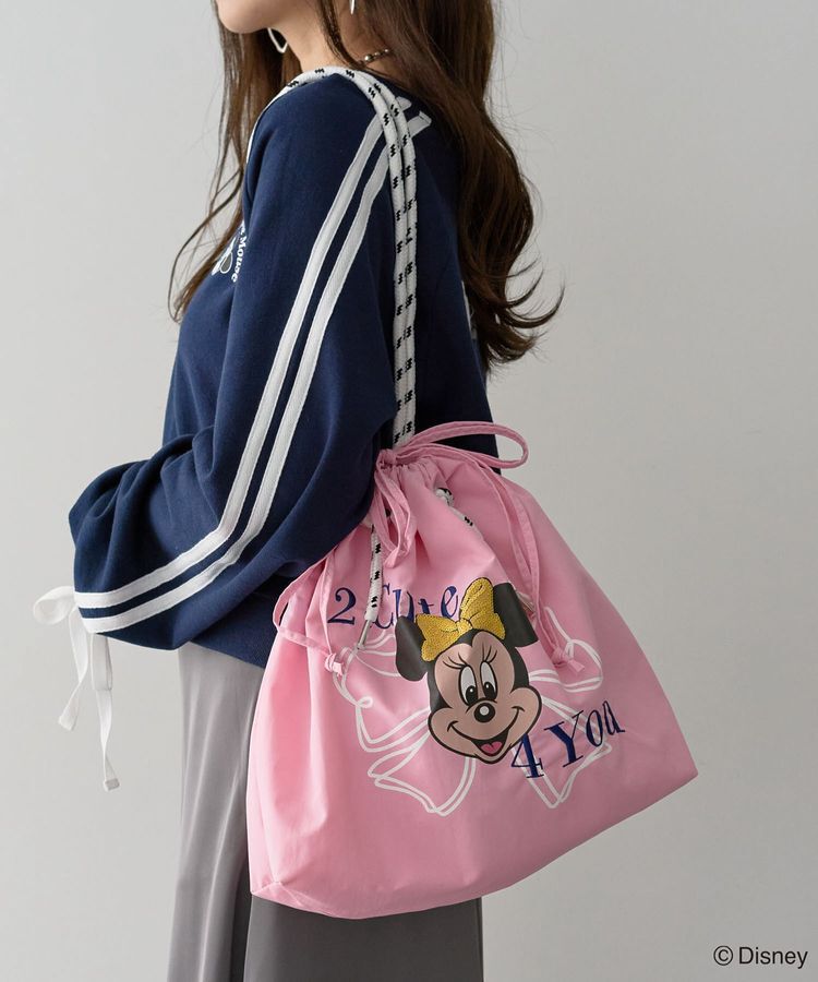Green Parks「ミッキー＆フレンズ/刺繍巾着トート」|トートバッグ|Light Pink