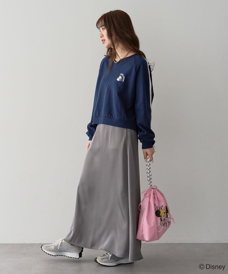 Green Parks「ミッキー＆フレンズ/袖リボンショートプルオーバー」|スウェット・ジャージ|
