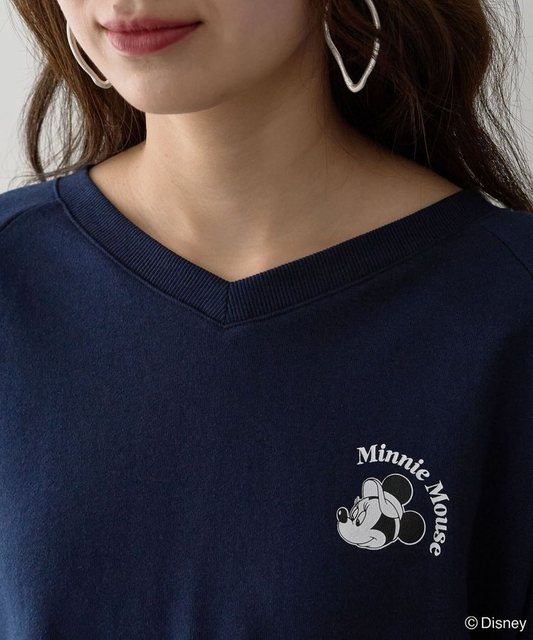 Green Parks「ミッキー＆フレンズ/袖リボンショートプルオーバー」|スウェット・ジャージ|