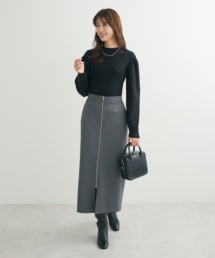 Green Parks「・swing by ラメニットパワーショルダー」|ニット・セーター|