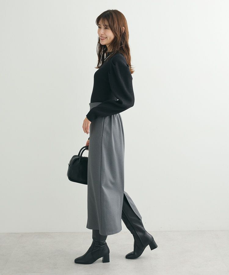 Green Parks「・swing by ラメニットパワーショルダー」|ニット・セーター|