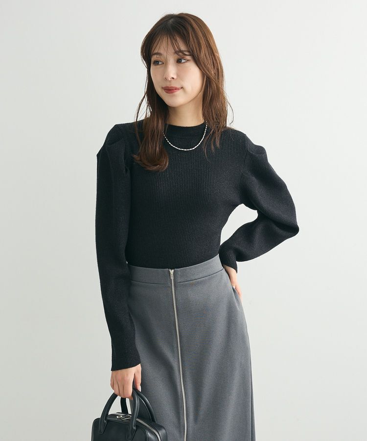 Green Parks「・swing by ラメニットパワーショルダー」|ニット・セーター|