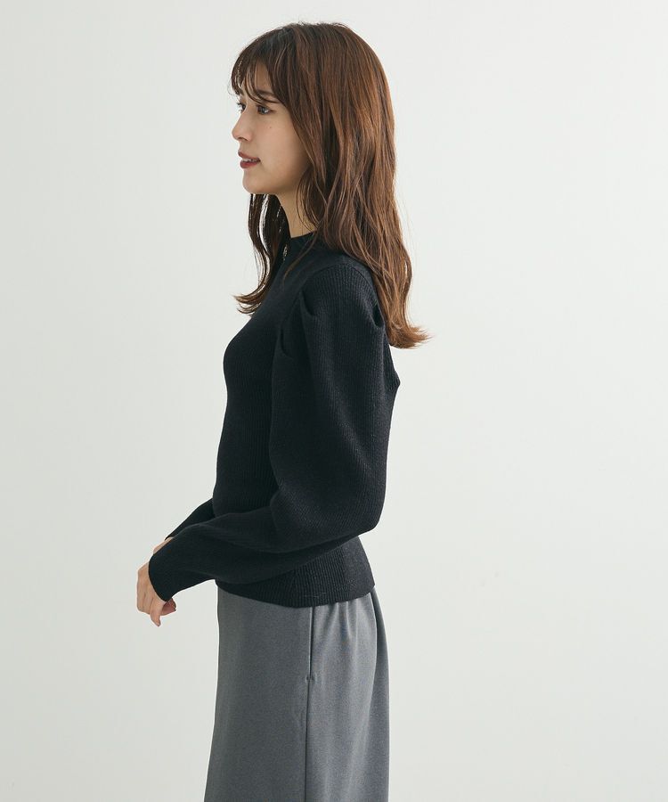 Green Parks「・swing by ラメニットパワーショルダー」|ニット・セーター|