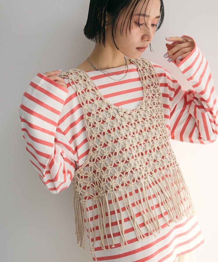 Green Parks「マクラメベスト」|ベスト・ジレ|