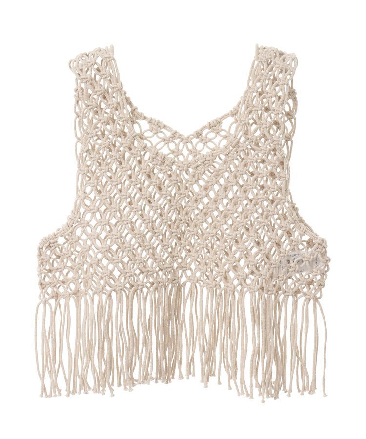 Green Parks「マクラメベスト」|ベスト・ジレ|