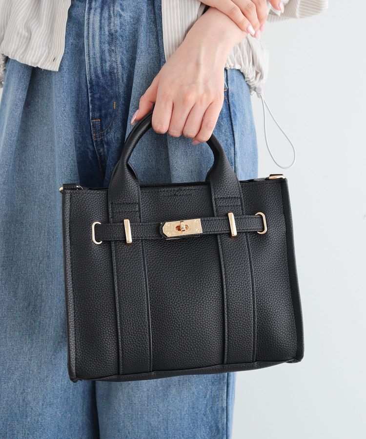 Green Parks「・KOSSORECO 2wayベルトスクエアミニバッグ」|ショルダー・メッセンジャー|Black