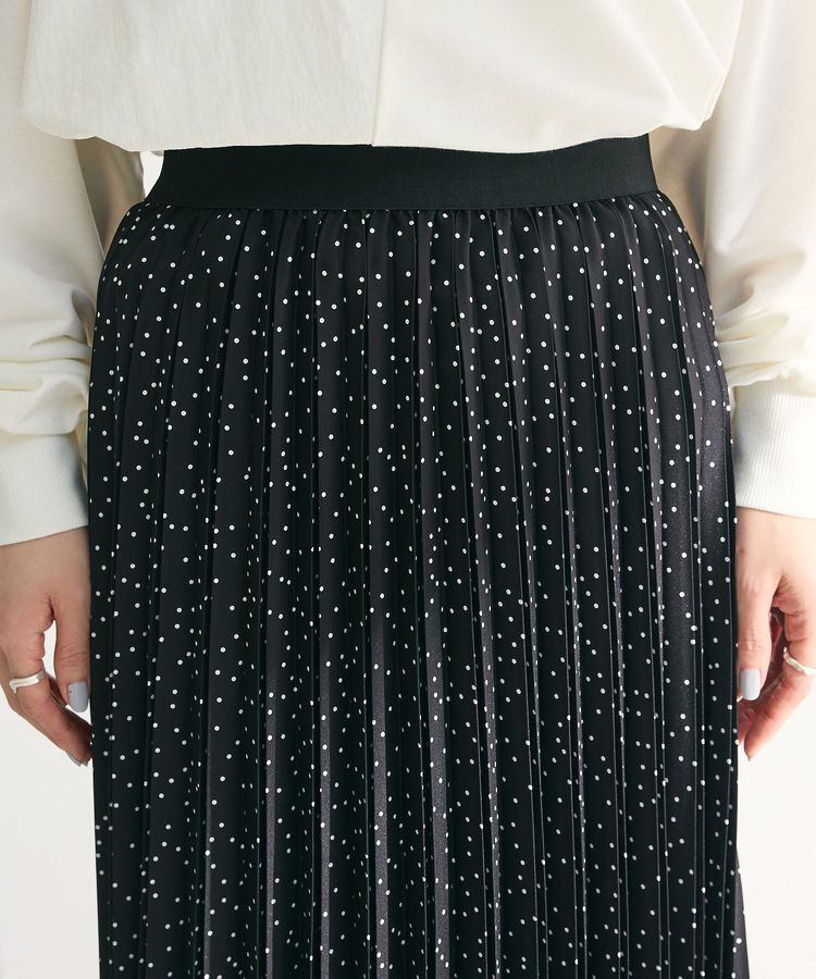 Green Parks「微光沢 柄プリーツスカート」|スカート|