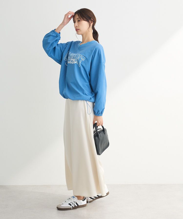 Green Parks「ナイロンロゴVネックプルオーバー」|スウェット・ジャージ|