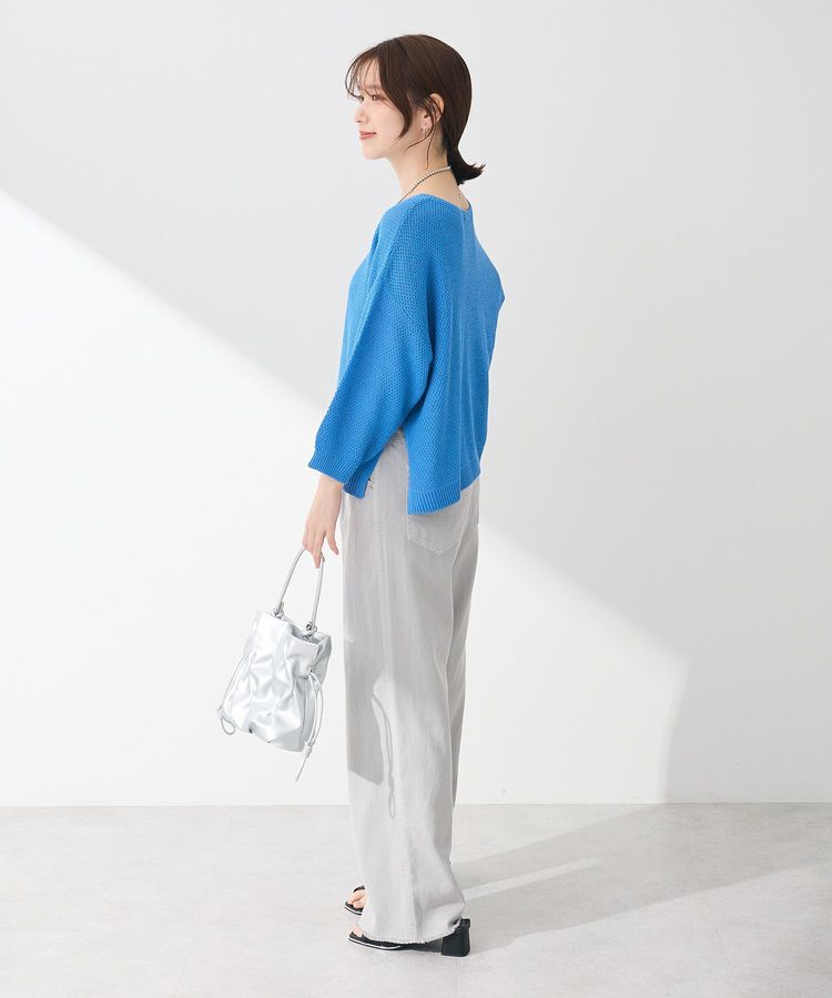 Green Parks「かのこボートネック7分袖ニットプルオーバー」|ニット・セーター|