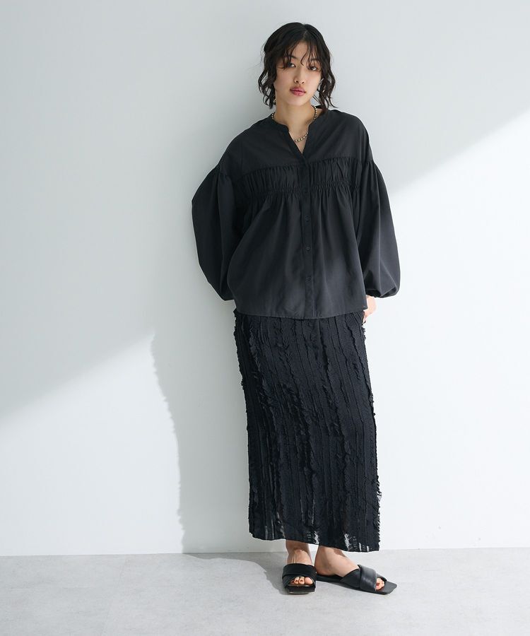 armonia「シャーリングスキッパーシャツ」|シャツ・ブラウス|