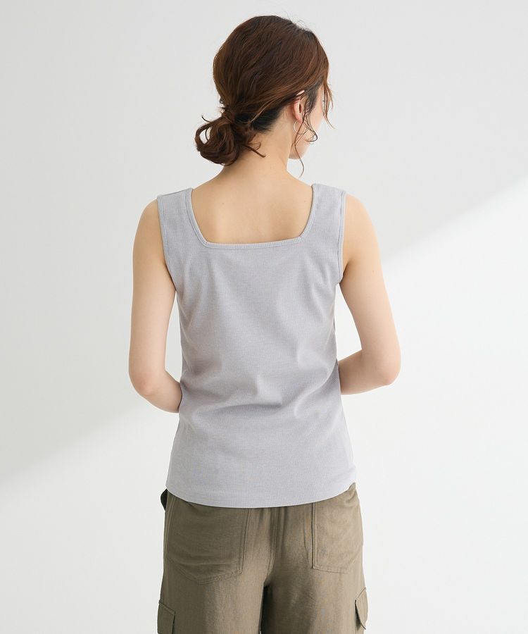 Green Parks「前後2Way ラメリブタンクトップ」|インナー|