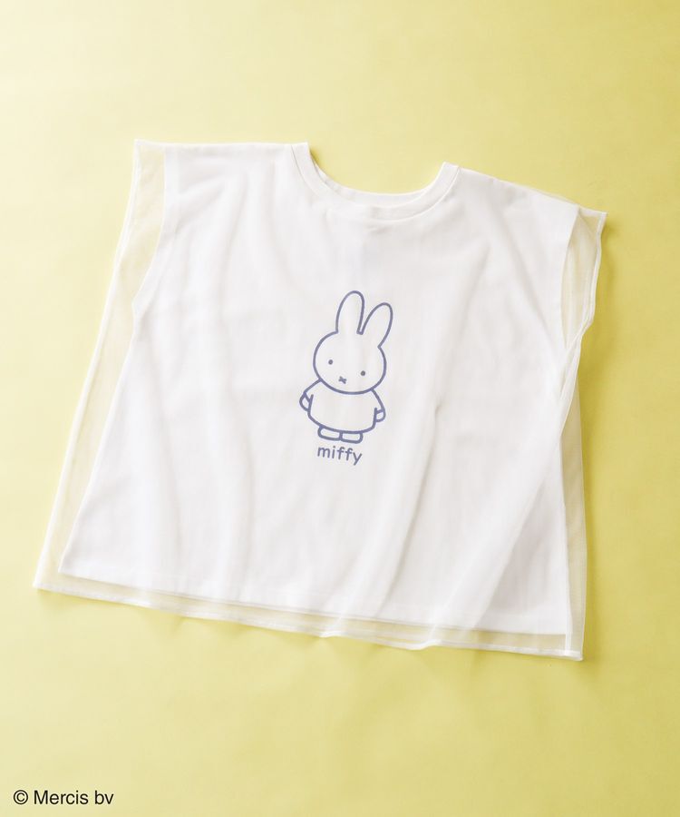 Green Parks「miffy/チュールドッキングプリントTシャツ」|Tシャツ・カットソー|Off White