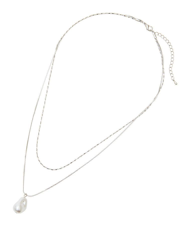 Green Parks「・HALF TIME パール付2連ネックレス」|ネックレス|