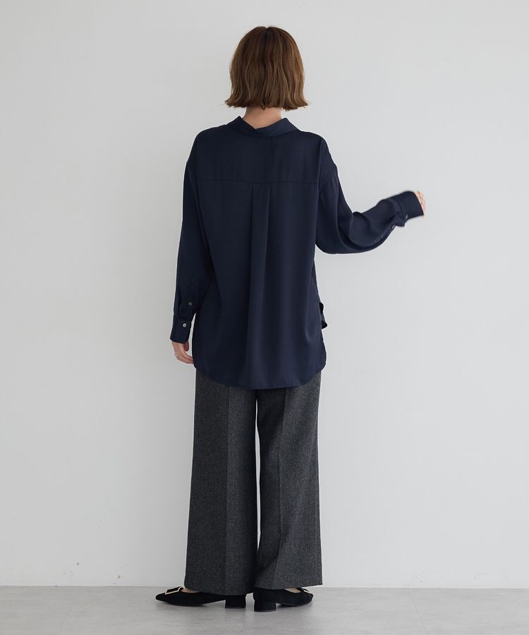 YECCA VECCA「ヴィンテージサテンシャツ」|シャツ・ブラウス|